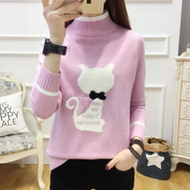 베베디 여성용 케츠니 니트 긴팔티