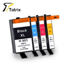 [해외] Tatrix HP 903XL HP903XL HP903 HP Officejet Pro 6960 6961 6963 6964 6965 6966 6968 6970 6971 697, One set