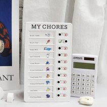 밀어쓰는 투두리스트 스케줄러 체크판 계획표 일일 태스크 보드 일정 초등학생 하루 직장 업무