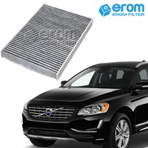 이롬필터 CUK2733 프리미엄 활성탄 에어컨필터, 1개, 볼보 XC60 1세대 2.4 D5 (08~17년)