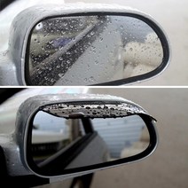 사이드미러 빗물커버 막이 시야확보 레인가드 사림막, 블랙, 본상품선택