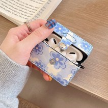 에어팟 프로2 호환 케이스 Apple Airpods 2 1 3 Air Pods 용 아트 꽃 유화 이어폰 AirPod Pro 보호 상자 쉘 빈티지 가죽 커버, 에어팟 프로 2용, 나