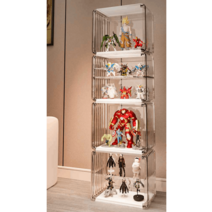 피큐어 아크릴 장식장 레고 디스플레이 핫토이 케이스, 그린 3단