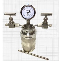 열수 합성 PTFE 챔버가있는 오토 클레이브 반응기 100ml 6Mpa 가스 흡입구 및 출구 게이지 포함, 한개옵션0