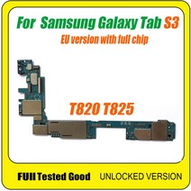 갤럭시 메인보드 전기종 부품 셀프 수리 교체 전체 칩 안드로이드 시스템이있는 samsung galaxy tab s3 마더 보드 t820 t825 마더 보드 용 원래 잠금 해제, t820-32GB