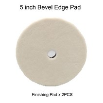 hutu 5 inch Japan 울 폴리싱 패드 바디 폴리싱 울 휠 for car polisher 울 수색 패드 polish for car, 베벨 - 헤비 컷, 양모 휠