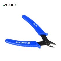 바이스RELIFE RL-0001 고정밀 절단 플라이어 측면 니퍼 수공구 전선 케이블 절단기 5 인치, 01 SS-109