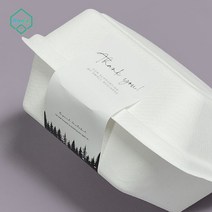 샌드위치 햄버거 포장박스 봉합씰 고정스티커