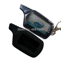 원격 시동 경보기 근접 도어 차량 b 9 russian keychain lcd remote control + 실리콘 케이스 2 way car alarm engine start