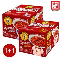 1+1 한성 무볼레 해물/닭 떡볶이 세트 (총 6팩세트), 무볼레 닭떡복이 X 2 (총6팩)