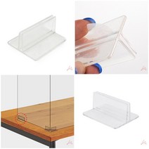 가림막 일자 바닥고정 받침대 관공서파티션 학교투명칸막이