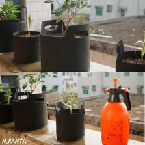 부직포 화분 식물 블루베리 키우기 2~3갤런 고구마 감자 블루베리 모종 키우기 베란다 텃밭 흙 담기 화분, 3gallon