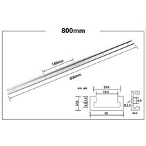 티트랙 T트랙 슬라이더 프로파일 목공 게이지1pc 알루미늄 합금 t-트랙 슬롯 103, 1pc 800mm t-트랙