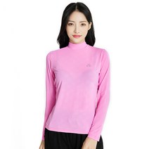 팁탑스포츠 여성쿨티셔츠 하이스킨 여성긴팔쿨티셔츠 핑크