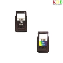 캐논(재생) Pixma E510 PG-88XL+CL-98XL 검정칼라 Set 프린터 프린트 토너 잉크 리필 재생 정품 호환 교체