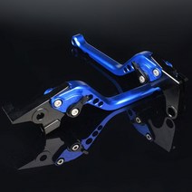 로얄 엔필드 클래식 350 오토바이 조정 한 브레이크 클러치 레버 핸들 액세서리 2023, 04 Blue 177mm