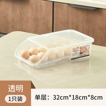 원룸냉장고 작은냉장고 사무실냉장고 자동 롤링 계란 판지 홈 홀더 주방 보관 상자 냉장고 냉동고 신, 01 Transparent