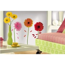 여자 남자 남아 아이 아기 놀이 방 꾸미기 데코시트 1 / 아들 초등학생 어린이집 인테리어 포인트 벽지, 거베라데이지K1553