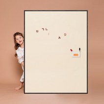 [바보사랑] 릴리 원톤 L 유아 자석 칠판 보드, 상세 설명 참조, 색상:그린 / 프레임:네츄럴