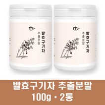 국산 발효구기자 유산균 구기자열매 추출분말 가루 차 청양구기자 고지베리 김치유산균 말린 베타인 비타민c 플란타럼 효능, 2통