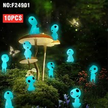 거실인테리어소품 이사선물 집들이 돈들어오는 홈장식품 야외 빛나는 빛나는 유령 나무 엘프 마이크로 풍경 그림 미니어처 화분, f24901 10개