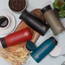 로얄스타 [1+1] 심플키친 핫N콜드 컴팩트 보온보냉 텀블러 350mL, 블루+레드