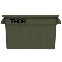 토르 75L 정리함 THOR 토트 리빙박스 컨테이너 수납함, 레드