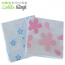 로하스 코스모스 손수건 닥나무 원료의 한지를 이용한 섬유 우수한 착용감 따뜻 통기성