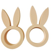천연 나무 칩 크리에이티브 부활절 토끼 모양 장식품 수제 diy 공예 홈 인테리어 액세서, 한개옵션0