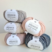 알파카 청키 / 겨울 뜨개실, print 003 빈티지블루