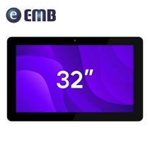 이엠비 32인치 안드로이드 태블릿 PC 터치 큰 대형 대화면 유아 교육용 인강용 산업용 광고용 차량용 유튜브, black, KSTAR-3200