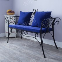 정원 의자 야외벤치의자 벤치 3인용 긴의자 디자인벤치 옥외용 등받이 공원의자, 블랙