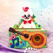 오렌지e몰 볼클레이 우드 스피커 만들기 소리의 성질 탐구활동지 포함 기타 치는 토끼, 단품