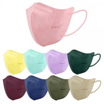 디티에스 2D 퓨어 컬러 마스크 5개입 새부리형 일회용, DTS컬러마스크5P(M) / 민트