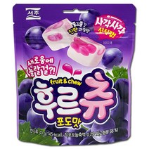 서주 후르츄 포도맛 츄잉 캔디 젤리 40g, 3개