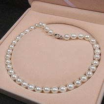 진주 목걸이 천연 담수 진주 비즈 보석 만들기 팔찌 목걸이 최신유행 목걸이
