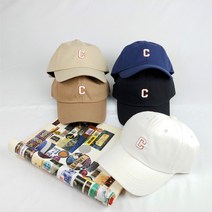와이앤와이 C로고 볼륨자수 캡 심플 스몰로고 볼캡 데일리 편한 코디 간편한모자 커플템