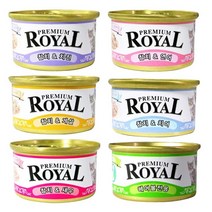 고급 로얄캔 냥냥이 영양통조림 장건강 담백한 특식 보상간식, 1개, 참치와새우