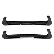 스케이트날집 가드독 쇼트트랙스케이트화 아이스하키 스케이트 날보호 커버 년 성인 조절 가능한 블레이드 가드 투명 스케이팅 액세서리 장비 스트랩, 검은색