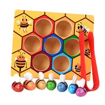 STK 나무 montessori 꿀벌 cliping 상자 세트 아이 / 아기 교육 장난감 선물