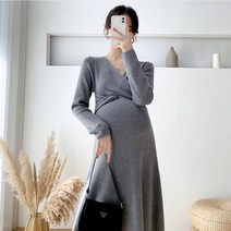 메이리앤 임부복 하객룩 꼬임 롱원피스 임산부 원피스