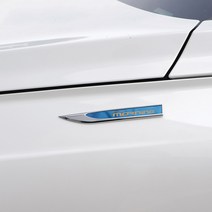 [팬덤] 더뉴모닝 F/L 휀다 레터링 가니쉬 엣지 플레이트 몰딩, 블랙(2p)