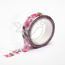 새임 마스킹테이프 엔틱로즈 15MM 꾸미기테이프 포장테이프 인쇄테이프