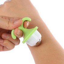 귀여운 미니 화분 모양의 롤러 볼 마사지 핸드 헬드 바디 수동 마사지 구슬 휴식 목 발 얼굴 리프트 미용