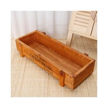 인테리어 원목 우드 나무 화분 옐로우