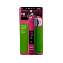 Maybelle York 메이블린 그레이트 래쉬 마스카라 상태에 따라 두꺼워짐(.43fl 12.7ml)선택하세요, 121 베리 블랙 커브드 브러쉬