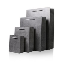 리드홈 튼튼한 코튼무지 그레이 종이 쇼핑백 선물포장