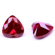 전문 천연 하트 컷 루비 9.0 Cts스리랑카 VVS 비둘기 혈액 보석 제작용 원석 15x15mm