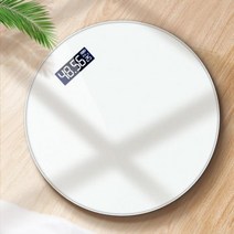 가정용 체중계 인바디 측정기 체성분 전자 바디 스케일 원형 충전식 배터리 LCD 디스플레이가있는 무게 바디 욕실 저울, 흰색 4