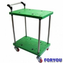 Foryou30560 무따 사각2단녹색 대 카트 대차 엘카 운반기 운반구 앵글달리 핸드